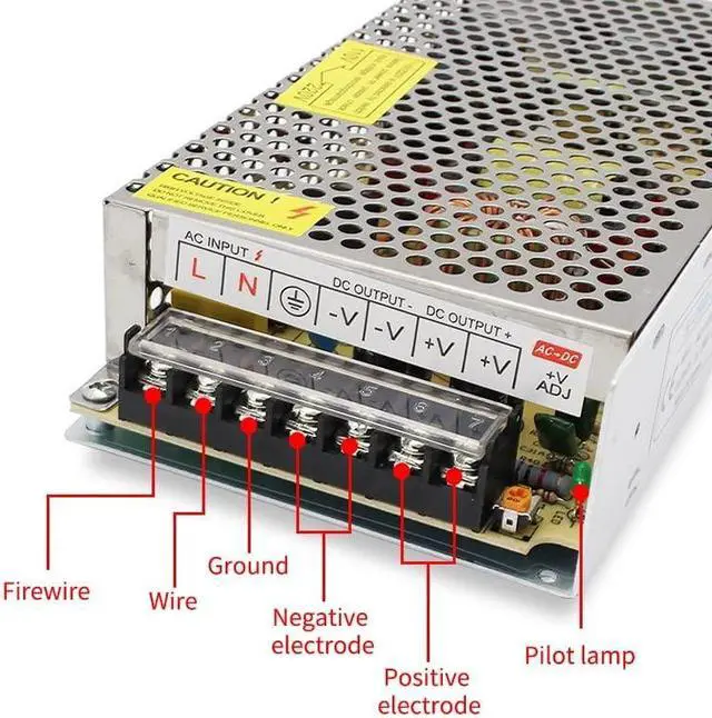 Alt view image 5 of 6 - AC DC Transformer 5V 24V Power Supply 12V Alimentation 1A 2A 3A 5A 10A 15A 20A 220V to 12V 3 5 9 15 18 24 36 48 V Power Supply (Color : 5V Power Supply, Size : 5A)