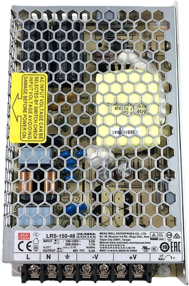 Main image of Mean Well MW 150W Single Output Switching Power Supply Input Industrial with Enclosed Power,12V/12.5A, 15V/10A, 24V/6.5A, 36V/4.3A, 48V/3.3A, (LRS-150-48 (48V/3.3A/158.4W/Output Supply))