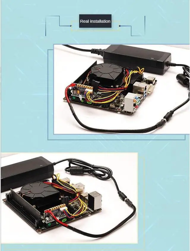 Alt view image 3 of 7 - PRIZOM Portable DC 12V 250W 24Pin ATX Connect with Motherboard Mini ITX Power Supply Pcio PSU Module for PC