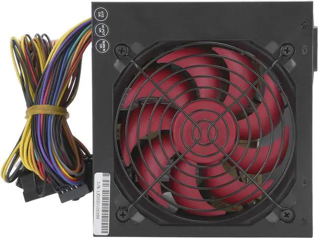 Alt view image 3 of 7 - 250W Computer Power Supply, ATX 20+4 Pin PC Power Supply Desktop Power Supply with Red Mute Fan Manual Adjustable 115/230V (US Plug)