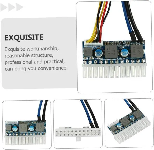 Alt view image 5 of 7 - Hemobllo ATX Power Board Multi- Output Power Module Switch Power Socket Module Mini Power Module Mini Power Strip Power Supply Modular ATX Power Supply Computer Accessory Computer Supply Dc