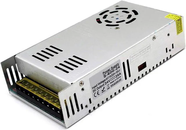 Main image of EAGWELL 24V 25A DC Universal Regulated Switching Power Supply 600W for LED Strip Lights Module,CCTV,Radio,Computer Project, 3D Printer,LED Driver
