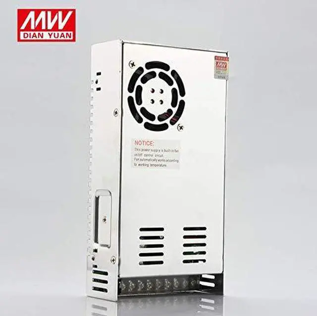 Alt view image 3 of 7 - 24V 350W Power Supply Universal Switching Power Converter Adapter 110V/220V AC to DC for CCTV, Radio, Computer Project, LED Strip Lights, 3D Printer, Security System, LCD Monitor (S-350-24)