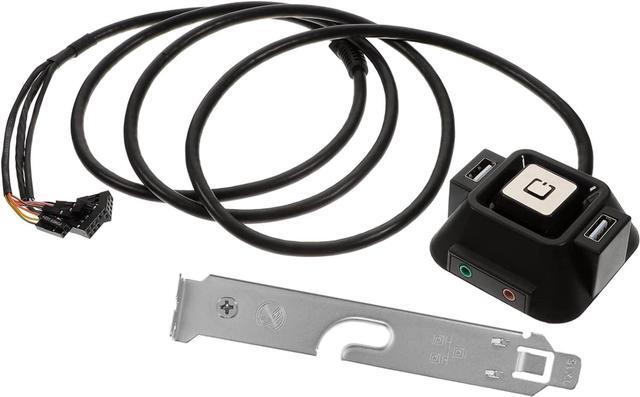 Alt view image 7 of 7 - Housoutil 2pcs PC Computer Desktop Switch USB Power Computer Power Button PC Power Button Remote PC Power Switch Computer Accessory Power Supply Control Adapter Cable Computer Power Supplies