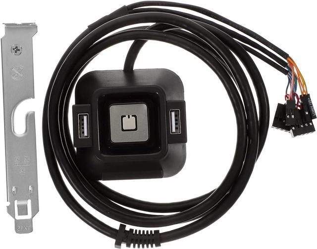 Alt view image 4 of 7 - Housoutil 2pcs PC Computer Desktop Switch USB Power Computer Power Button PC Power Button Remote PC Power Switch Computer Accessory Power Supply Control Adapter Cable Computer Power Supplies