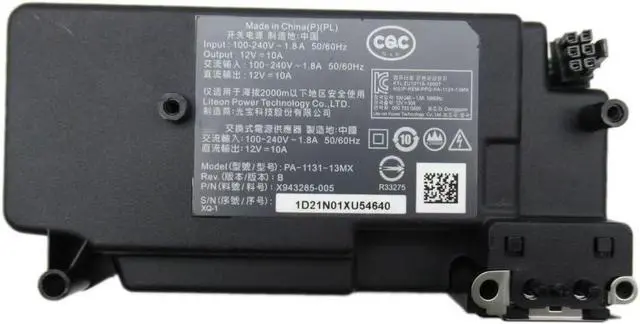 Alt view image 2 of 7 - Replacement Internal Power Supply for Xbox One S (Slim) 1681 for AC Adapter Brick PA-1131-13MX N15-120P1A X943284-004 X943285-005 X943285-004