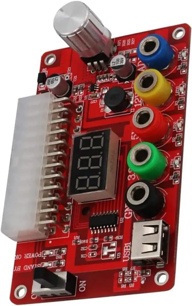 Main image of Power Board Power Regulator Board PC Power Supply Power Adapter Voltage Converter Adjustable Power Supply PC Powersupply Desktop PC Chassis Power Adapter Red