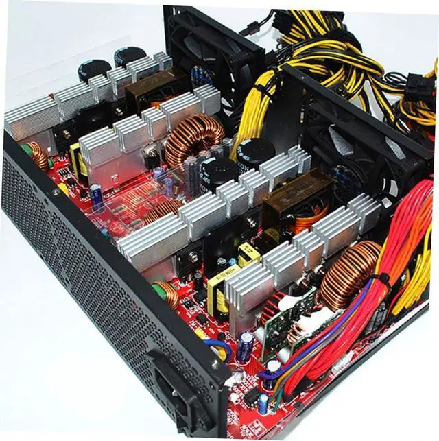 Alt view image 2 of 7 - Power Board Power Regulator Board PC Power Supply Power Adapter Voltage Converter Adjustable Power Supply PC Powersupply Desktop PC Chassis Power Adapter Red