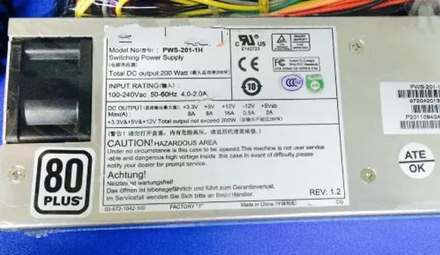 Alt view image 3 of 3 - 1U Power Supply for SUPERMICR Ultra Micro PWS-201-1H SP262-1S SP261-1S SP202-1