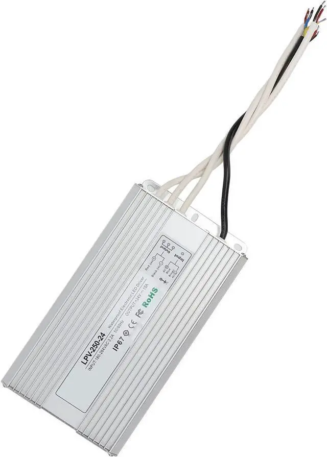 Alt view image 5 of 7 - Pwshymi Power Supply, -10-50 Fast Heat Dissipation LED Driver 24V Switch Power Supply 180-264V 50 60Hz for LED Lighting