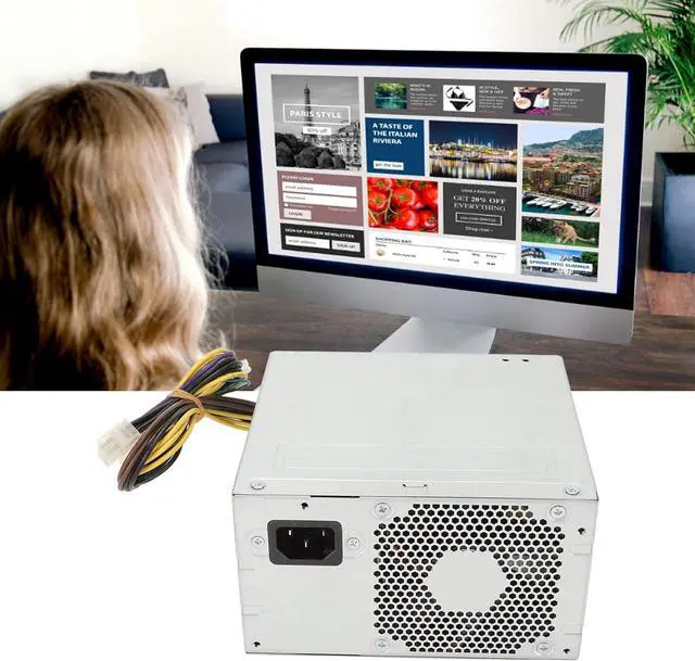Alt view image 2 of 7 - High-Efficiency PC Power Supply - D15 300P1A 12Pin 4Pin 300W, Compatible with Acer 430 630 730 B10 E500 7500, 100127/220240V