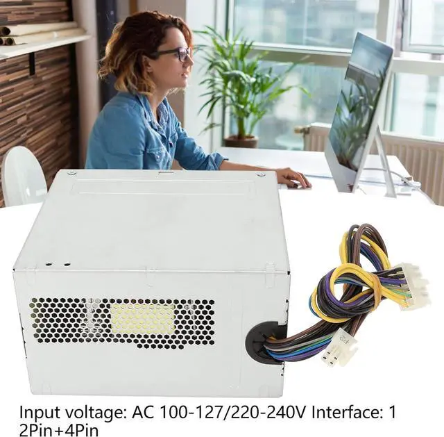 Alt view image 4 of 7 - High-Efficiency PC Power Supply - D15 300P1A 12Pin 4Pin 300W, Compatible with Acer 430 630 730 B10 E500 7500, 100127/220240V
