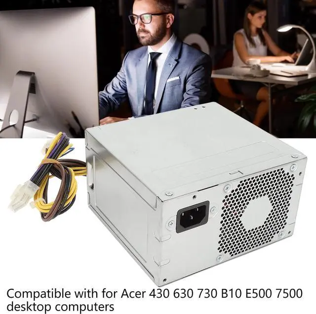 Alt view image 5 of 7 - High-Efficiency PC Power Supply - D15 300P1A 12Pin 4Pin 300W, Compatible with Acer 430 630 730 B10 E500 7500, 100127/220240V