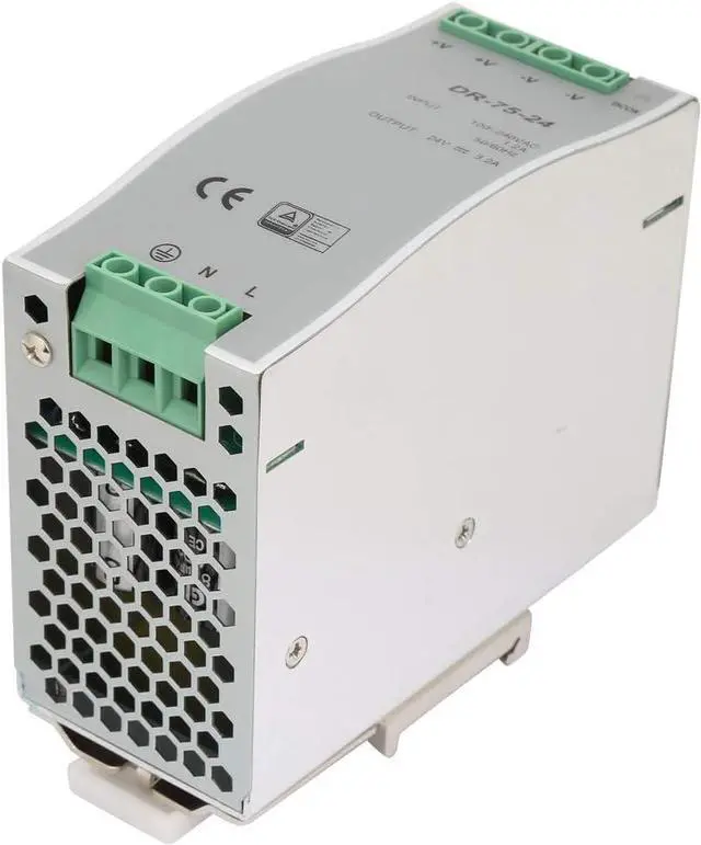 Alt view image 2 of 7 - Power Supply, DR-75-24 75W Single Output 24V Din-Rail Power Supply AC/DC Switching Power Supply