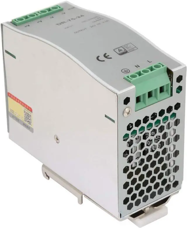 Alt view image 3 of 7 - Power Supply, DR-75-24 75W Single Output 24V Din-Rail Power Supply AC/DC Switching Power Supply