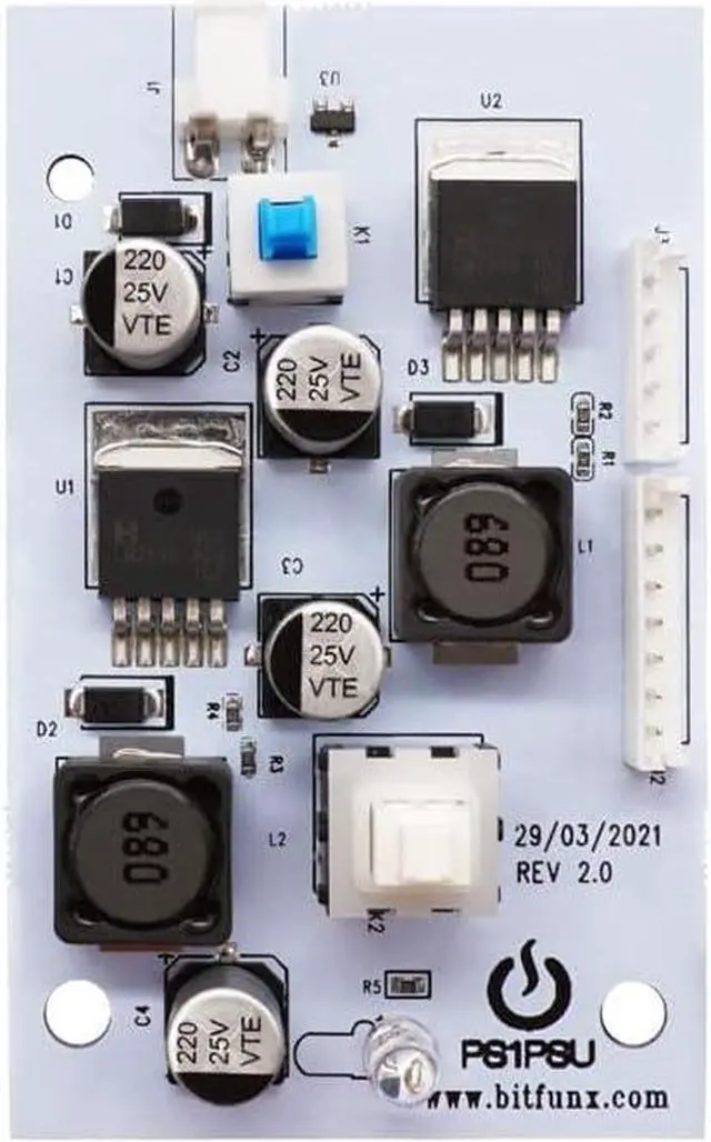 Alt view image 4 of 6 - NORMICHIC Replacement Power Supply for Sony PS1 Thick Machine PS1 PSU 12v rev 2.0 Power Supply Replacement Power Supply Board (Power Supply Board)