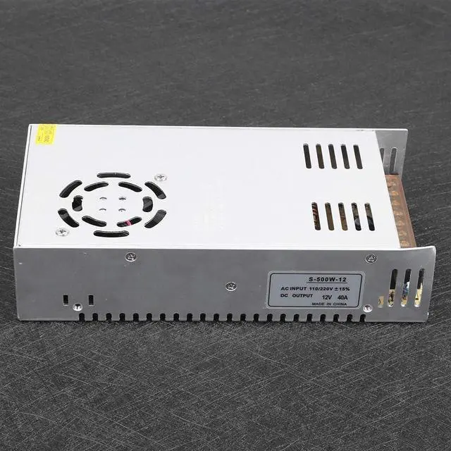 Alt view image 5 of 7 - Demeras Switching Power Supply Energy Saving Fast Heat Dissipation Power Supply Transformer Stable led Power Supply Switch Driver for Industrial Automation(12v40a(500w), Pink)
