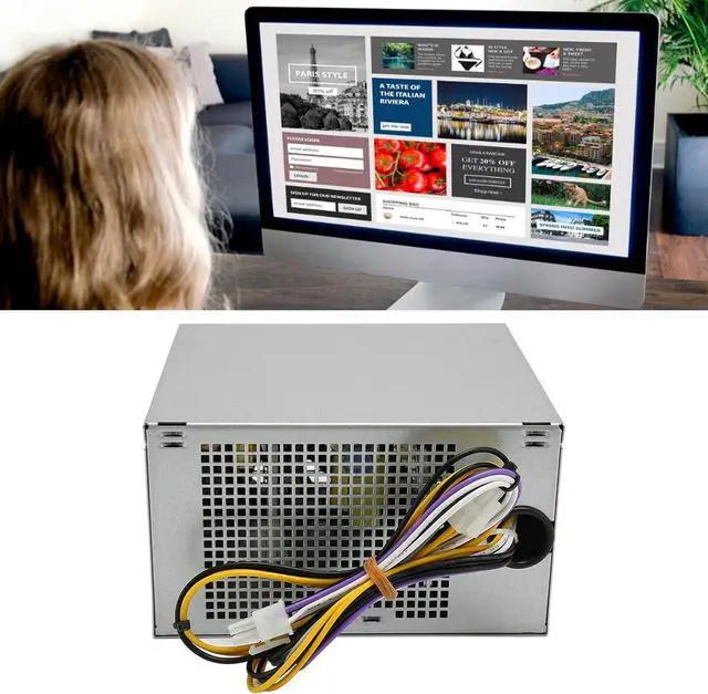 Alt view image 5 of 7 - 290W PC Power Supply, Desktop Chassis Modular Power Supply, Fast Cooling, for Optiplex 3020 7020 9020/for Precision T1700/ for PowerEdge T20