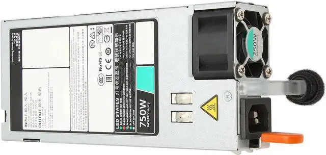 Alt view image 4 of 7 - VBESTLIFE D750E S6 Server Power Supply 750W EPP Power Supply for R530 R630 R730 R730XD R540 R640 R740 R40XD