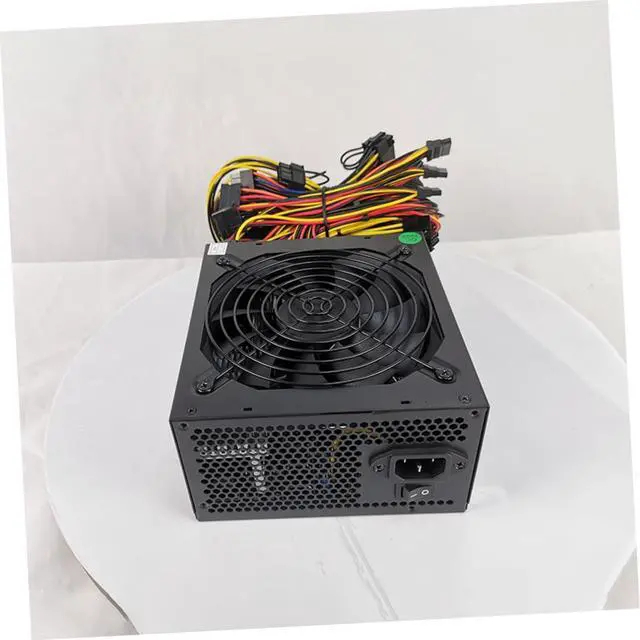 Alt view image 4 of 7 - Benchtop Power Supply Power Supply Desktop Computers PC PSU Silent Power Supply Computer Power Supply PC Power Adapter Mute Graphics Card Copper Core Black ATX PC Power Supply