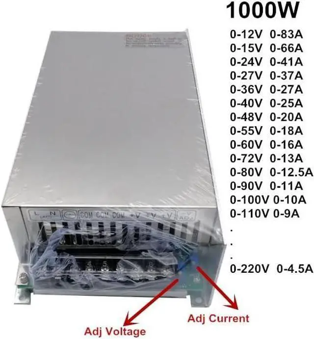 Alt view image 6 of 6 - Portable Lab Power Supply 1000w Adjustable Switching Power Supply for Led Ac to Dc Smps Current Stabilizer DC Stabilized Power Supply Voltage Regulator (Color : SPS3010, Output Voltage : 0-48V)