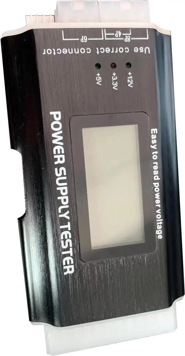 Alt view image 2 of 6 - Homtoozhii 20+4 Pin LCD Computer Power Supply Tester for IDE HDD ATX ITX BYI Connectors-Black