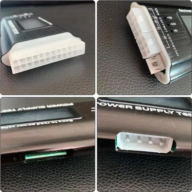 Alt view image 6 of 6 - Homtoozhii 20+4 Pin LCD Computer Power Supply Tester for IDE HDD ATX ITX BYI Connectors-Black