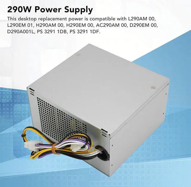 Alt view image 2 of 7 - 290W Power Supply - Sturdy Metal Fast Cooling Desktop Power Supply for Optiplex 3020 7020 9020, PowerEdge T20 - AC 100-240V