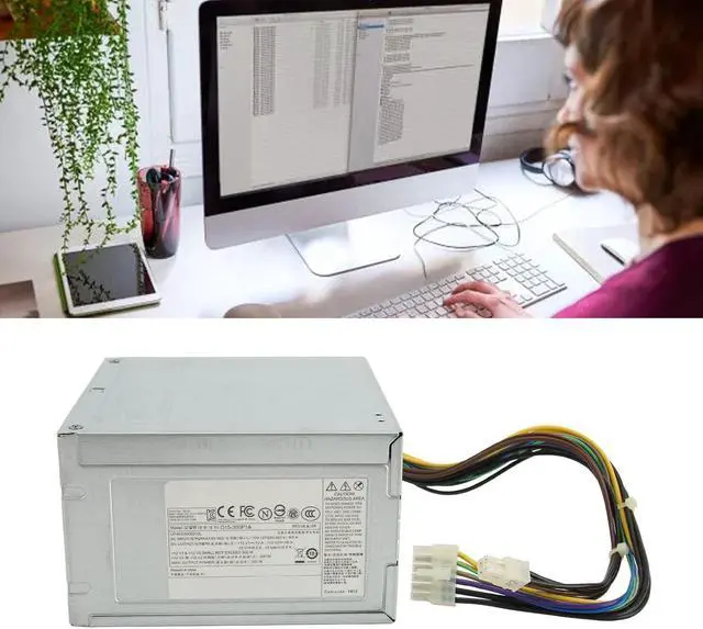 Alt view image 3 of 7 - 300W Desktop Power Supply 12Pin Motherboard 4Pin CPU Output Aluminium Alloy for 430 630 730 B10 500 7500