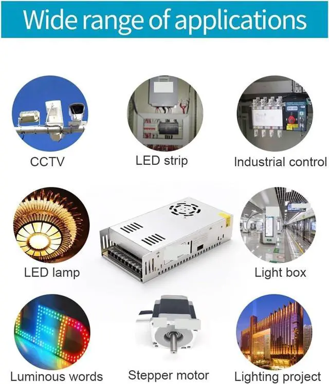 Alt view image 4 of 5 - LEPREM DC Power Supply Variable Switching Power Supply with Metal, Shell Power Supply Block Has AC-DC Voltage of 220 to 24/36 and 48/5 with High Precision (Size : 24, Color : 800W)