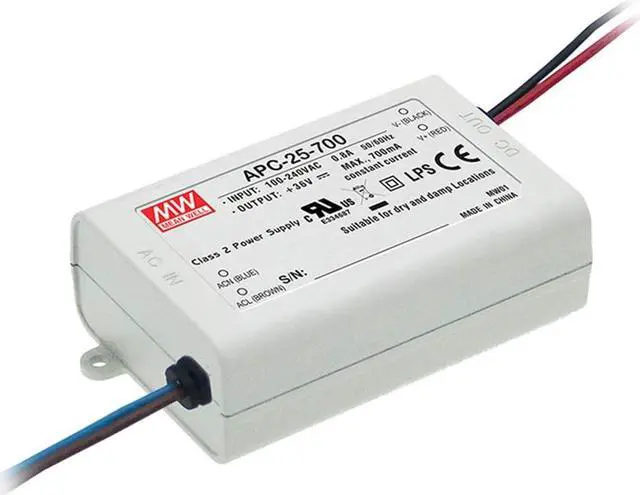 Main image of Meanwell Genuine Quality APC-25-350 Single Output LED Driver Switching Power Supply 70V 350mA 25W AC/DC