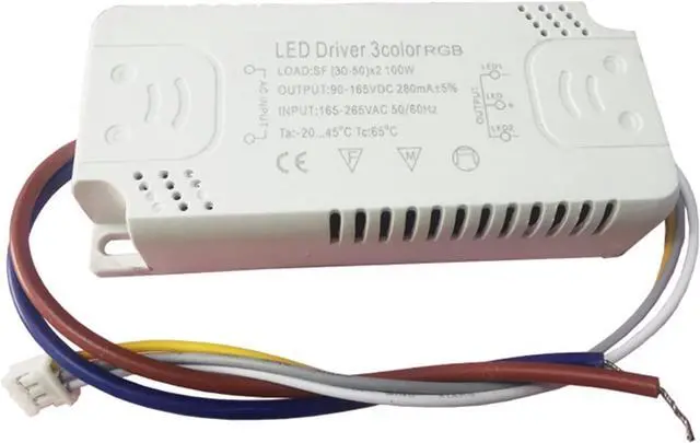 Alt view image 2 of 2 - 12-24W*2 RGB Horse Racing Seven-Color Two-Color External Power Supply Ceiling lamp Power Supply Constant Current Power Supply (Size : RGB 24-40W*2)