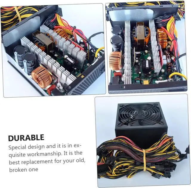 Alt view image 4 of 7 - Benchtop Power Supply Power Supply Desktop Computers PC PSU Computer Part Desktop Computer Power Supply Computer Power Adapter Graphics Card Multiple Copper Core PC Power Adapter
