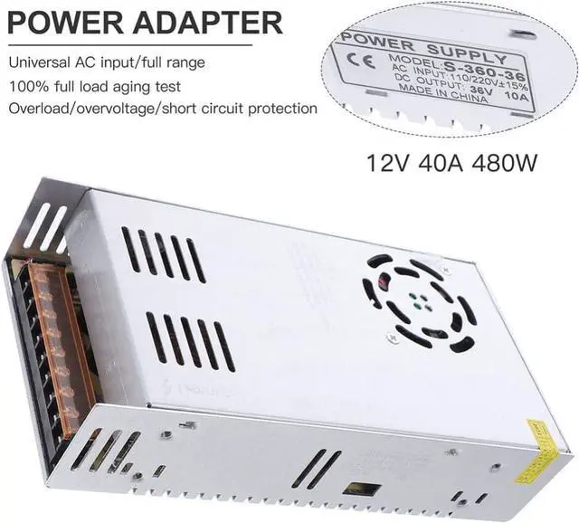 Alt view image 4 of 7 - Angoily Dc Power Supply Dc Power Supply Power Supply Adapter Universal Regulated Switching Converter for Strip Light Computer Project Radio Adjustable Power Supply Adjustable Power Supply
