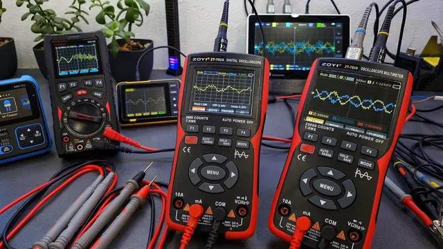Alt view image 3 of 3 - ZT-703S 3 in 1 Oscilloscope Multimeter with 3.5 Inch IPS Display,25000 Counts, Dual Channel 50MHZ Bandwidth,280MSa/s High Real-time Sampling Rate,±400V Input Voltage,Measures Ohm-Volt-Tester