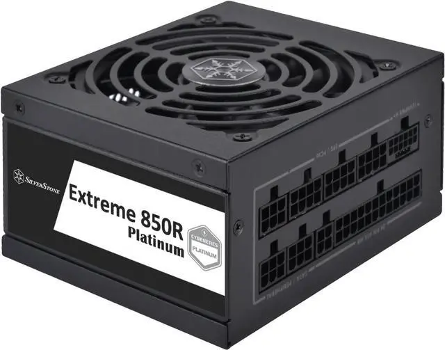 Main image of SilverStone Technology Extreme 850R Platinum Cybenetics Platinum 850W SFX12V 4.0 (ATX 3.0) & PCIe 5.0 SFX Power Supply, SST-EX850R-PM