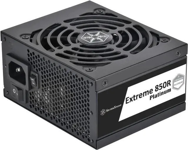 Alt view image 3 of 7 - SilverStone Technology Extreme 850R Platinum Cybenetics Platinum 850W SFX12V 4.0 (ATX 3.0) & PCIe 5.0 SFX Power Supply, SST-EX850R-PM