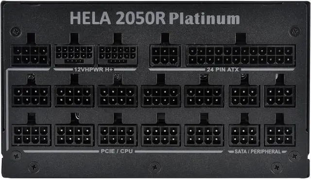 Alt view image 2 of 7 - Silverstone HELA 2050R Platinum Cybenetics Platinum Certified 2050W ATX Power Supply, SST-HA2050R-PM (SST-AX2050MCPT-C)