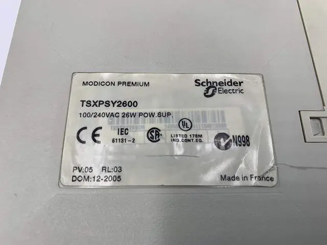Alt view image 4 of 7 - Schneider Automation Inc TSXPSY2600, Power Supply