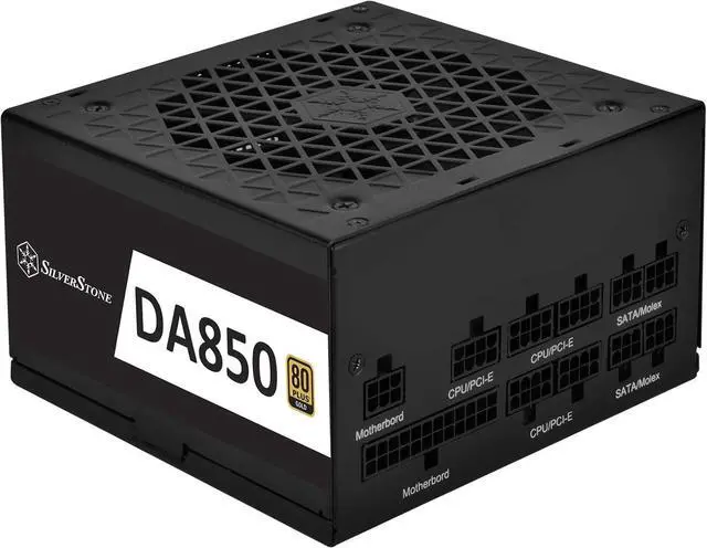 Alt view image 3 of 7 - SilverStone Technology 80 Plus Gold 850W Fully Modular ATX Power Supply DA850-G
