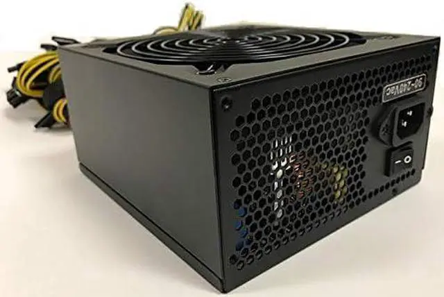 Alt view image 3 of 5 - Topower 1600W GPU Mining Power Supply for BTC/BCH/ETC/ETH/LTC/XMR/XRP/ZEC etc Crypto Coin Mining Miner, Support 8 Graphics Card for ATX Mining Rig, AC Input 90-240V (TOP-1600WM1)