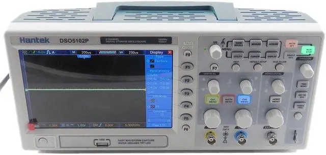 Alt view image 3 of 6 - Hantek DSO5102P Digital Storage Oscilloscope USB 100MHz 1GSa/s 40K,2 Channel,2CH