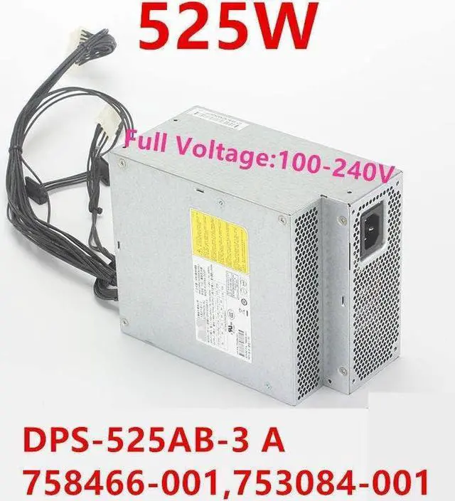 Alt view image 4 of 4 - PSU for Z440 525W Power Supply DPS-525AB-3 A 758466-001 753084-001 753084-002 809054-001
