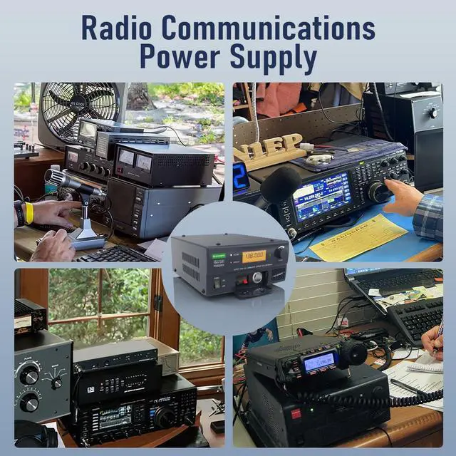 Alt view image 6 of 7 - PS-30SWX DC Regulated Universal Bench Power Supply, AC-to-DC Power Convertor, 13.8V(5-15V Adjustable) 30A(Max), w/Audio Jack&Speaker, Callsign Storage, Multiple Connections for HAM&Amateur