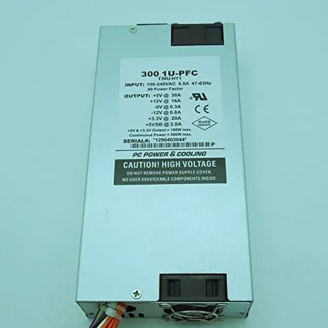 Alt view image 3 of 5 - PSU for Turbo-Cool Edge -5V 1U 300W Power Supply 300 1U-PFC T30U-HY1