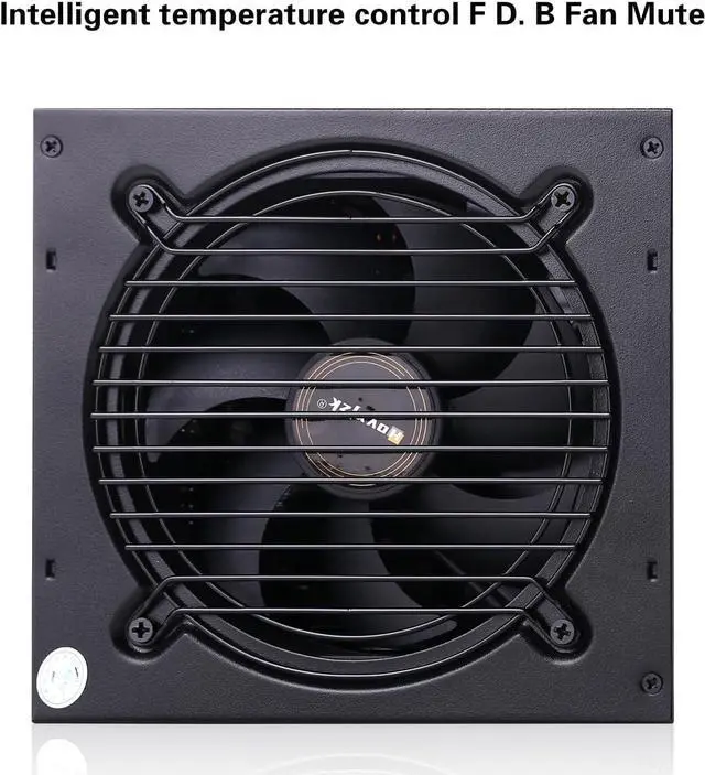 Alt view image 3 of 7 - 750 Watt ATX Fully Modular Power Supply 80+ Gold ATX 3.0 & PCIE 5.0 Ready Fully Modular 120mm Silent FDB Fan  ATX PSU5 Year WarBlack