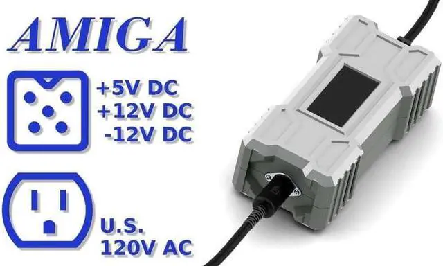 Alt view image 4 of 7 - RetroPower PSU Amiga 500 US - Replacement Amiga 500 Power Supply, US Plug