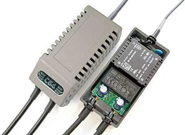 Alt view image 5 of 7 - C64 FDD Dual PSU Modern Gray US - Replacement Commodore 64 + FDD 1541-II Power Supply, US Plug