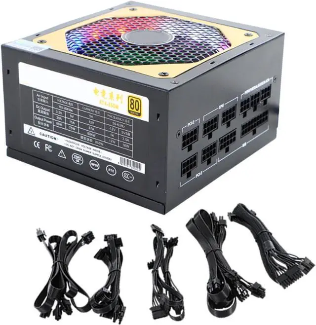 Main image of Efficient 850W Fully Modular Computer Power Supply Stable Output 110V-264V Voltage with Gold Certification Peak1000w
