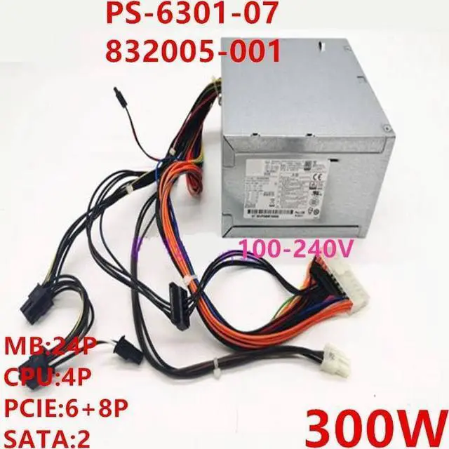 Alt view image 6 of 6 - PSU for ATX PCIE 6+8P 300W Switching Power Supply PS-6301-07 832005-001